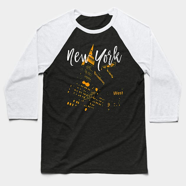 New York City Baseball T-Shirt by Designkix